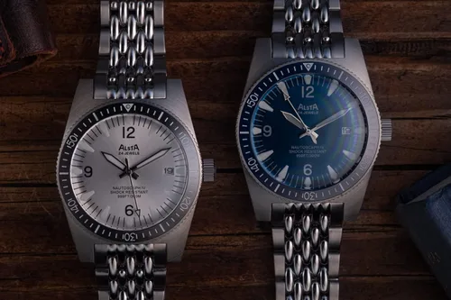 Vista 3 de Alsta Reloj superautomático Nautoscaph de 1.575 in a elección de pulsera y color de esfera