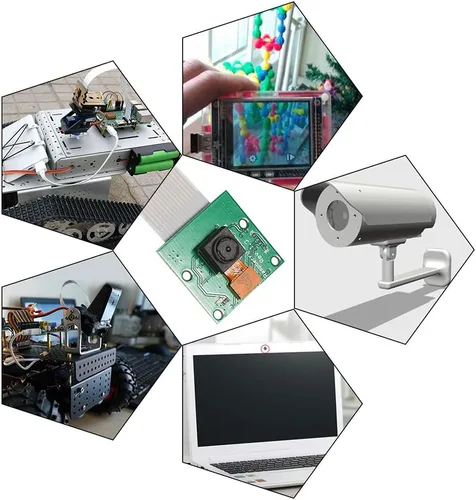 Vista 7 de DORHEA Raspberry Pi Mini cámara de vídeo módulo 5 megapíxeles 1080p sensor OV5647 Webcam para Raspberry Pi Modelo A/B/A+/B+, Pi 2B y Raspberry Pi