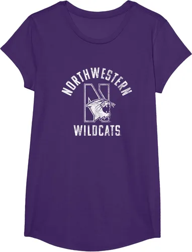 Vista 5 de Northwestern University Wildcats - Camiseta grande, Púrpura