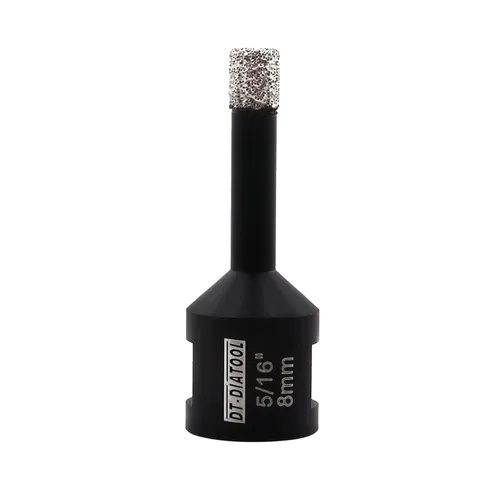 Vista 27 de DT-DIATOOL Broca de núcleo de diamante de 1/4 pulgada con hilo 5/8"-11 de vacío soldado para baldosas de porcelana, cerámica, gres, mármol, granito