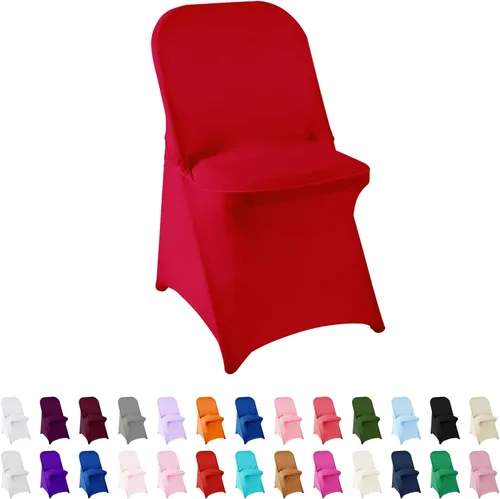 Vista 14 de Funda de elastano para silla, 12 unidades, fundas para silla, fundas plegables para sala de estar, funda extraíble lavable y elástica para silla
