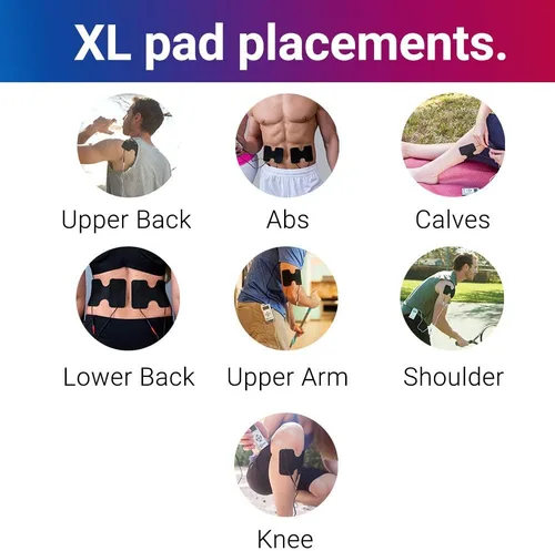 Vista 7 de iReliev Unidad TENS + estimulador muscular EMS con 14 modos de terapia, sistema de alivio del dolor y recuperación premium, recargable, pantalla