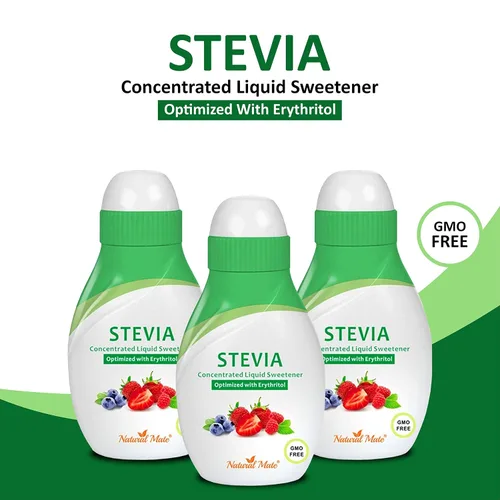 Vista 2 de Edulcorante líquido concentrado de Stevia (optimizado con eritritol) 1.33 onzas líquidas (1.3 fl oz) (paquete de 3)