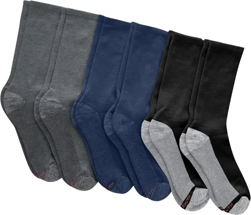Vista 28 de Hanes Calcetines acolchados Max para hombre, absorben la humedad con control de olores, paquete múltiple