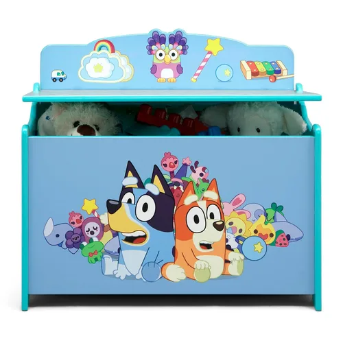 Vista 8 de Delta Children - Caja de juguetes de lujo Bluey Azul