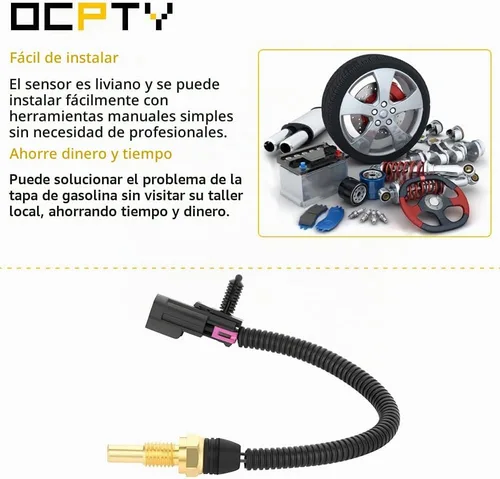 Vista 6 de OCPTY Sensor de temperatura del agua refrigerante 213-963 - Sensor de termostato para 2004-2005 para Buick Rainier, 2002-2005 para Chevy