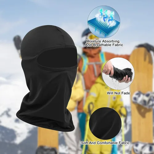 Vista 2 de Ski Mask for Men Women, Balaclava Face Mask Men, Pooh Shiesty Mask, Full Face Mask UV Protection Outdoor Sports
