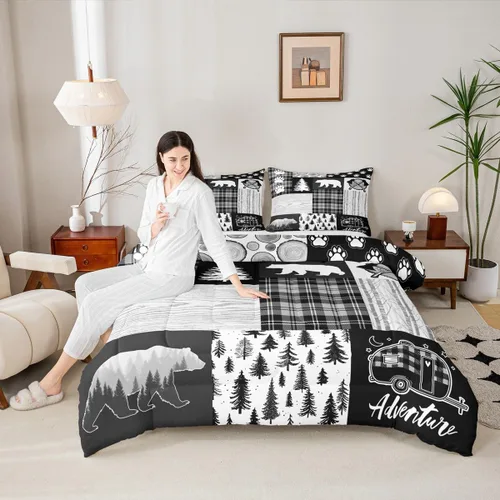 Vista 51 de Lindo juego de edredón de ajolote tamaño individual, juego de edredón de rayas arcoíris con temática de animales, 2 piezas para decoración