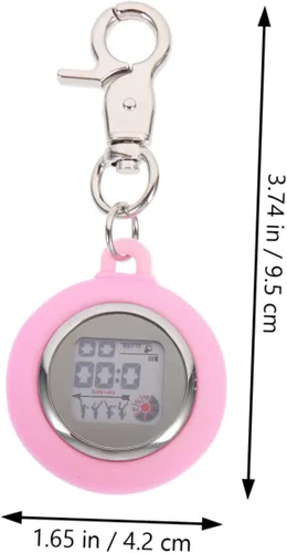 Vista 8 de Mikikit 2 unids cronómetro de bolsillo broche de entrenamiento luminoso partido árbitro mini cubierta temporizador temporizador digital deportes