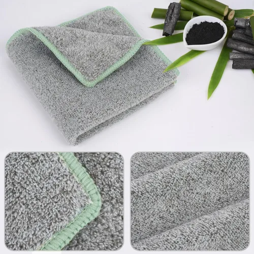 Vista 4 de SINLAND Toallas Faciales de Microfibra Ultra Suaves Paños de Lavado Faciales Paño Facial para Baño 12 Pulgadas x 12 Pulgadas Paquete de 6