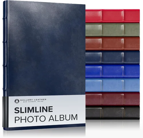 Vista 18 de Gallery Leather Álbum de fotos de 4 x 6 pulgadas, álbum de fotos con 3 anillas, 60 páginas para 120 fotos, rellenable, puede adaptarse a fotos de 4