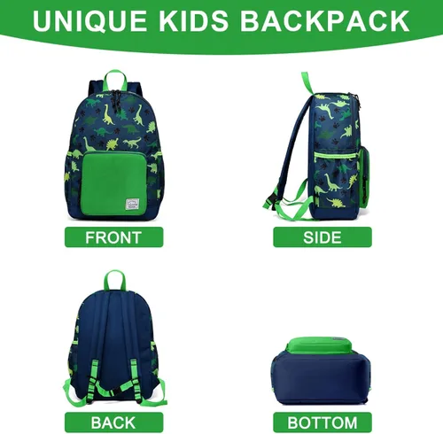Vista 5 de VASCHY - Mochila preescolar para niños y niñas liviana resistente al agua con correa en el pecho