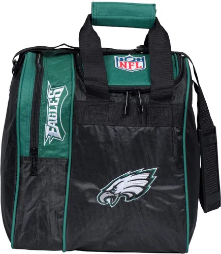 Vista 6 de KR Strikeforce Officially Licensed NFL Single Bowling Ball Tote Bag with Shoe Compartment