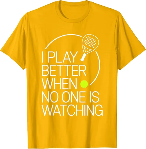 Vista 89 de Camiseta de tenis de pádel I Play Better When No One is Watching