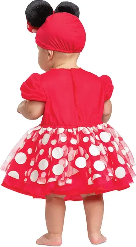 Vista 2 de Minnie Mouse Red Posh Dress Disney Infant Costume