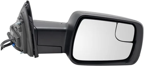 Vista 72 de TRQ Cubierta cromada del espejo manual del lado del pasajero, acabado liso para Volvo VNL 2004-2014