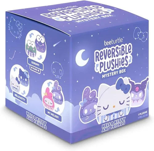 Vista 13 de TeeTurtle Godzilla - Caja ciega reversible de peluche de 3 pulgadas, lindo animal de peluche suave Kawaii