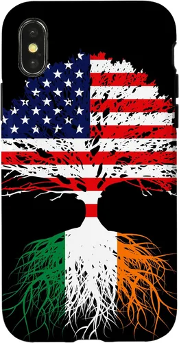 Vista 5 de iPhone 16 Ireland Born Irish Family Roots Irish American US Flag Gift Case