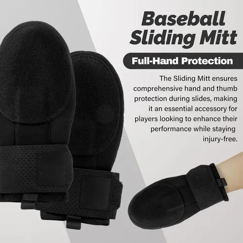 Vista 2 de Baseball Sliding Mitt - Universal Right or Left Hand Glove, Youth & Adult Sizes, Neoprene, Adjustable Wrist Strap (Pink Icecream, Youth)