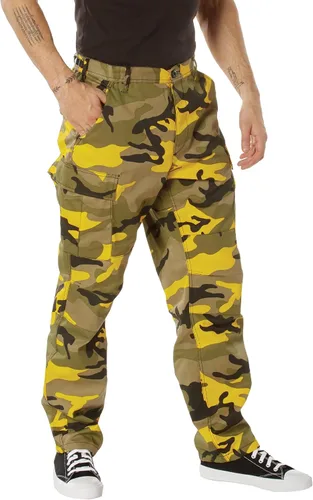 Vista 3 de Rothco - Pantalones tácticos de camuflaje estilo uniforme militar BDU, tipo cargo