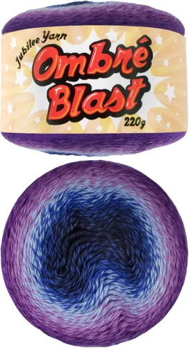 Vista 46 de JubileeYarn - Hilo Ombré Blast (7.76 oz/torta de algodón para bebé, 1 torta)
