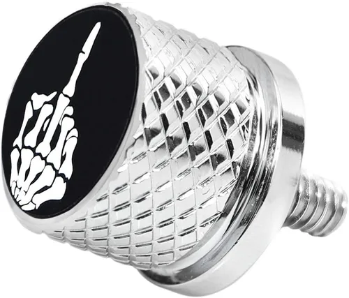 Vista 8 de Tornillo de tornillo de asiento de guardabarros moleteado de acero inoxidable de 1/4 "-20 roscas compatible con Harley Sportster Touring Softail