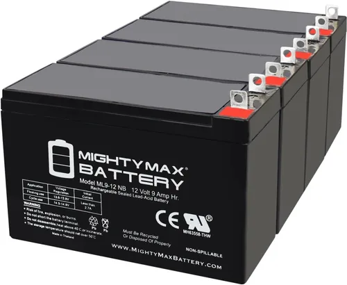 Vista 10 de Mighty Max Battery ML9-12NB - Batería recargable de 12 V, 9 Ah, terminal de tuerca y perno (NB), AGM SLA