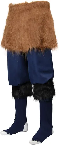 Vista 2 de Hashibira Inosuke - Disfraz de anime Demon Haori Kimetsu No Yaiba para cosplay pantalones de disfraces vestido elegante traje de delantal con falda