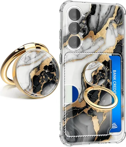 Vista 26 de Funda para Samsung Galaxy S23 FE con protector de pantalla, suave, a prueba de golpes, transparente, floral, funda protectora para mujer, diseño