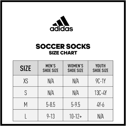 Vista 3 de adidas Unisex Metro 4 OTC Soccer Socks (1-Pair)