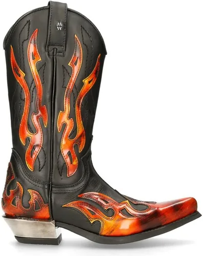 Vista 6 de New Rock 7921 Flame Western - Botas vaqueras para hombre