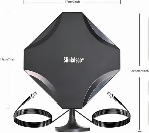 Vista 2 de Antena MIMO externa 4G LTE 5G Dual TS9 compatible con Netgear AT&T Nighthawk M7 Pro MR6110 MR6150 MR6500 M6 Pro M1 MR1100 Verizon Hotspots Router