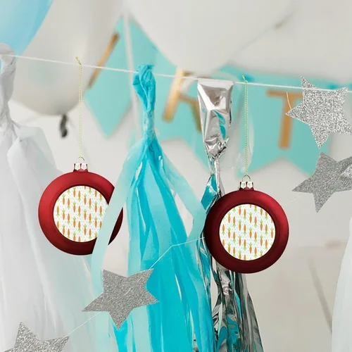 Vista 118 de Boobs Funny Shatterproof Matte Christmas Balls for Tree Wreath Home Decor 1PCS