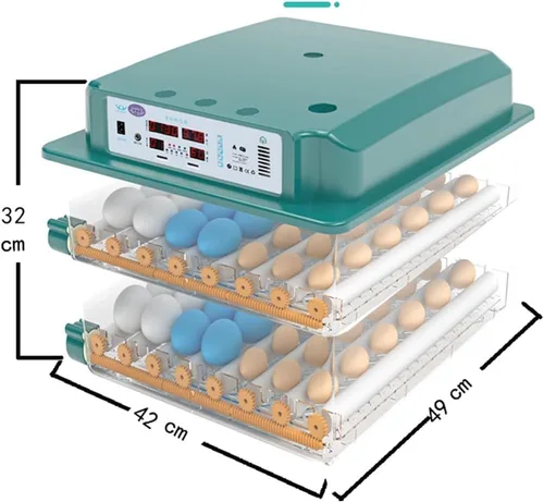 Vista 8 de Incubadora automática de pollo para criar huevos 98/120 Incubadora automática de huevos Incubadora de huevos de ganso pájaro Incubadora