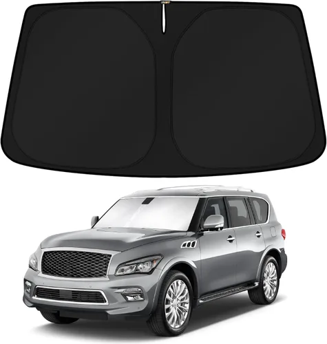 Vista 107 de KUST Parasol para parabrisas para BMW X1 F48 2016, 2017, 2018, 2019, 2020, 2021, 2022, accesorios de ajuste personalizado, parasol plegable