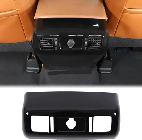 Vista 9 de Aunginsy Reposabrazos trasero de aire acondicionado para salida de ventilación compatible con Toyota Tundra 2007-2021, reposabrazos central trasero