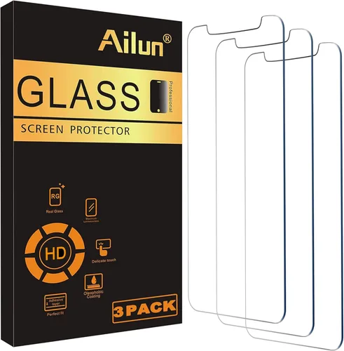Vista 15 de Ailun - Protector de pantalla Apple iPhone 11 Pro/iPhone Xs/iPhone X, pantalla de 5.8 pulgadas, vidrio templado 2.5D, para la mayoría de las fundas