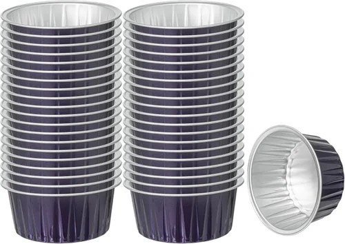 Vista 20 de Restaurantware -Ramequines desechables de 4 onzas, 100 vasos desechables redondos de crema brulee - aptos para horno, para magdalenas y magdalenas