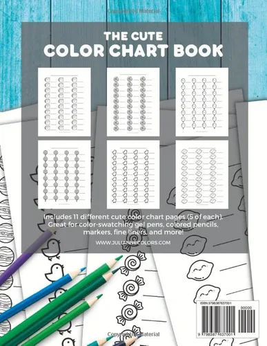 Vista 2 de The Cute Color Chart Book for Coloring Books and Artists