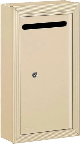 Vista 3 de Salsbury Industries 2260AP Slim Surface Montado Buzón de Carta con Cerradura Comercial, Acceso Privado, Aluminio