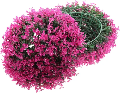 Vista 10 de BESPORTBLE Bola de césped artificial, adorno decorativo de imitación para plantas, esfera redonda, de plástico, bola de planta falsa, decoración