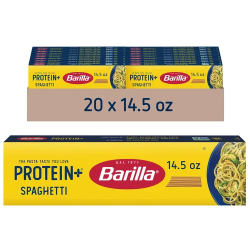 Vista 13 de BARILLA Protein+ (Plus) Angel Hair - Proteína de lentejas, garbanzos y guisantes - Buena fuente de proteína a base de plantas, pasta de proteínas