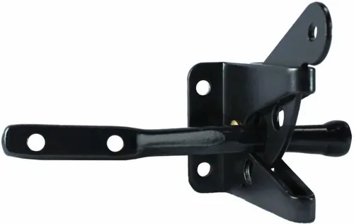 Vista 11 de Cerradura de puerta de centinela de doble puerta. Candado para mayor seguridad con recubrimiento en polvo negro y tiene herrajes. Estuche cantidad 6