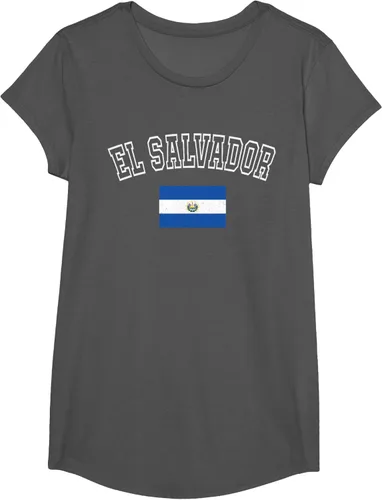 Vista 42 de Camiseta vintage con diseño de la bandera de El Salvador