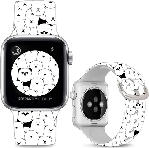 Vista 9 de Correas de reloj de silicona suave compatibles con Apple Watch de 1.496 in 1.575 in 1.614 in 1.654 in 1.732 in 1.772 in 1.811 in 1.929 in Ultra 2