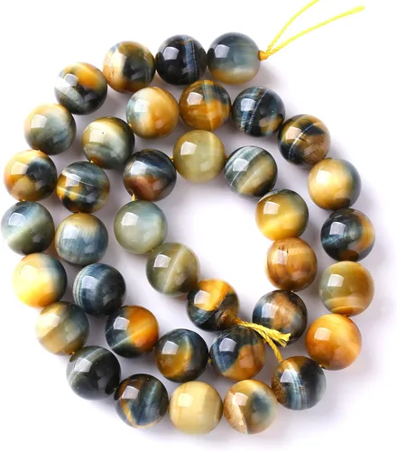Vista 130 de 4MM 86 piezas Cuentas sueltas de piedra natural de amazonita calcedonia para hacer joyería DIY Pulsera Collar 1 hebra