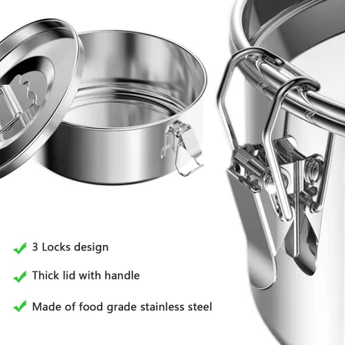 Vista 7 de Molde de flan de acero inoxidable con tapa de 65 onzas, sartén para olla instantánea de 6 cuartos de galón, diseño mexicano Flanera Flan Maker