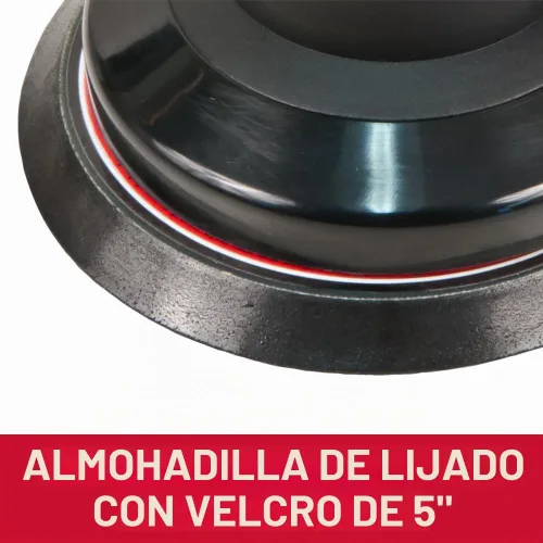 Vista 4 de JET Lijadora de palma orbital aleatoria neumática de 5 pulgadas, 12000 RPM (modelo JAT-730)
