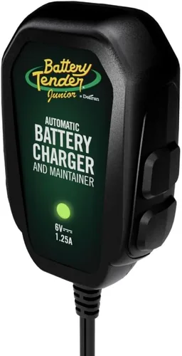 Vista 2 de Battery Tender Junior 6V, Cargador y Mantenedor de Batería de 1.25 AMP: Cargador Automático Completo de Batería Automotriz de 6V para Coches