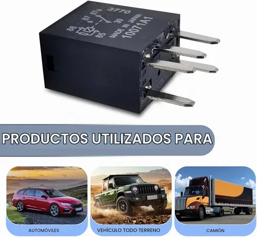 Vista 4 de Tesnaao 2 relés de bomba de combustible automotriz, relé de alimentación de enchufe directo de 12 V, relé multiusos de cinco pines de 0.98 x 0.86